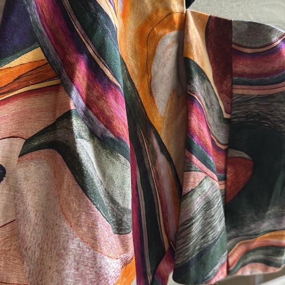 NWT Mara Hoffman Julia Blouse Gemma Print Size 00 - Picture 5 of 8